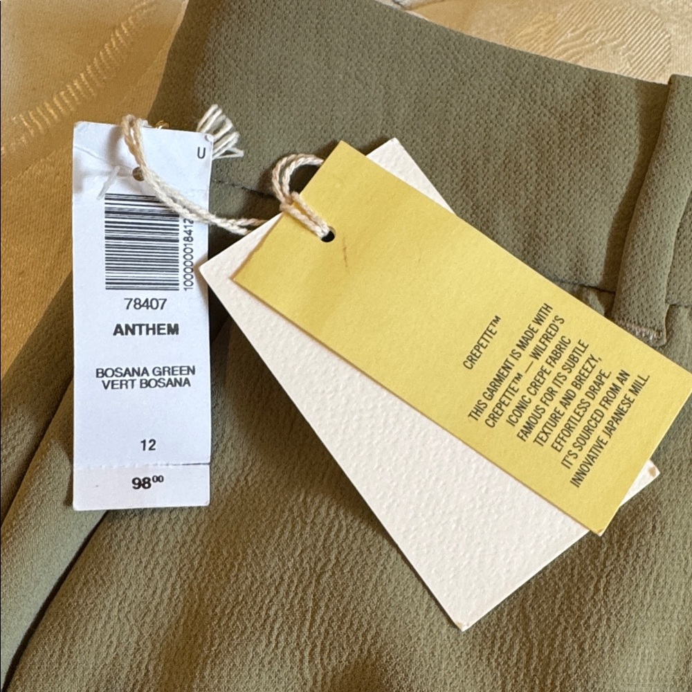 Aritzia Wilfred Anthem Shorts | Green Tailored Shorts | Size 12 | NWT - Picture 16 of 16